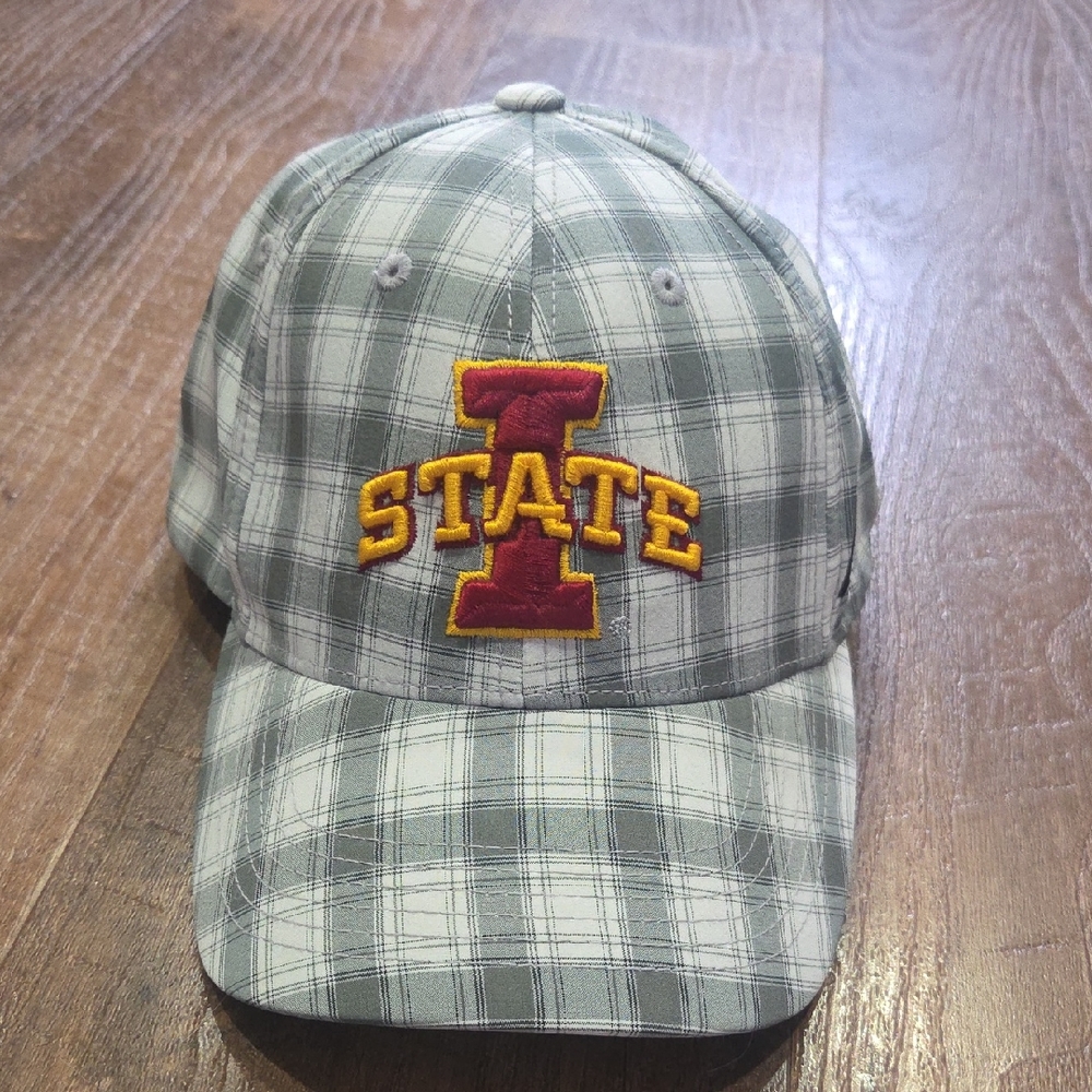 Gray Iowa State Cyclones Plaid Cap